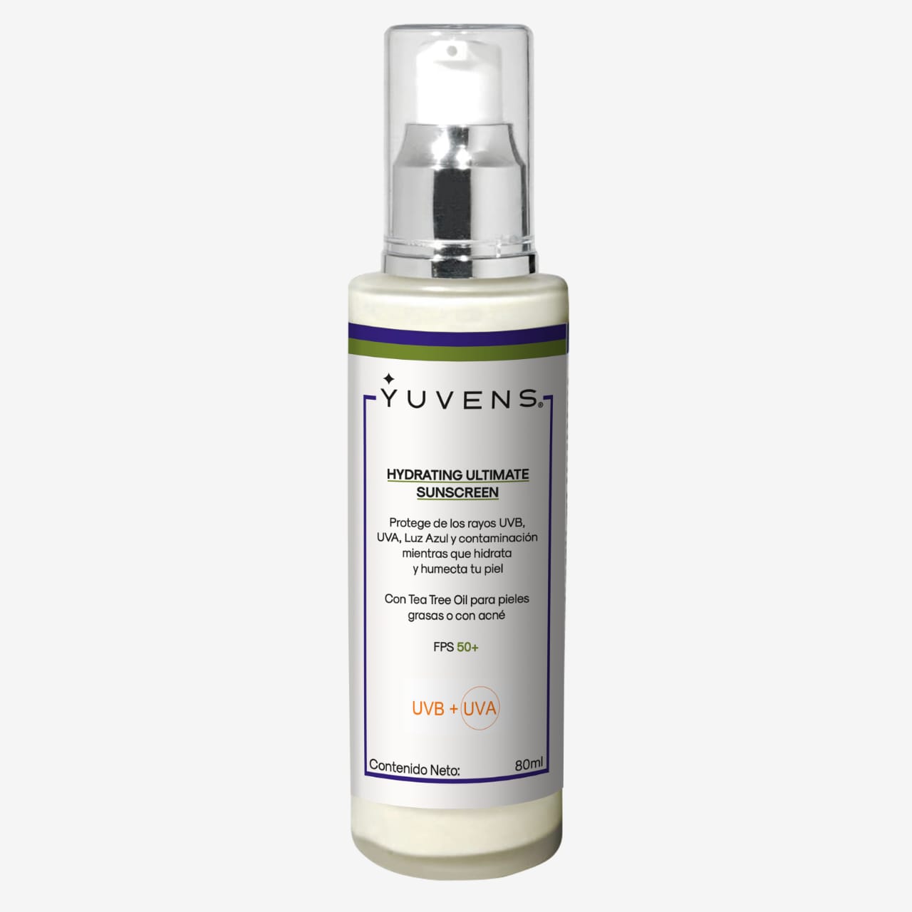 Protector Solar Hidratante con Aceite de Árbol de Té 80 ml