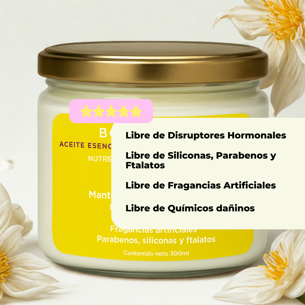 Body Butter Aceite Esencial de Ylang Ylang y Lavanda (Mantequilla Corporal)