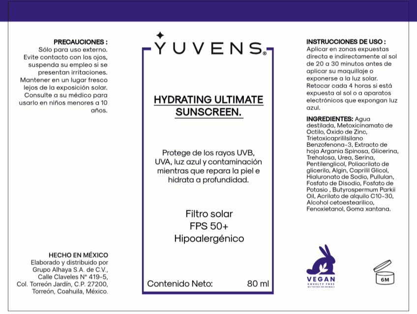 Protector Solar Facial Hidratante 50+ - Hydrating Ultimate Sunscreen