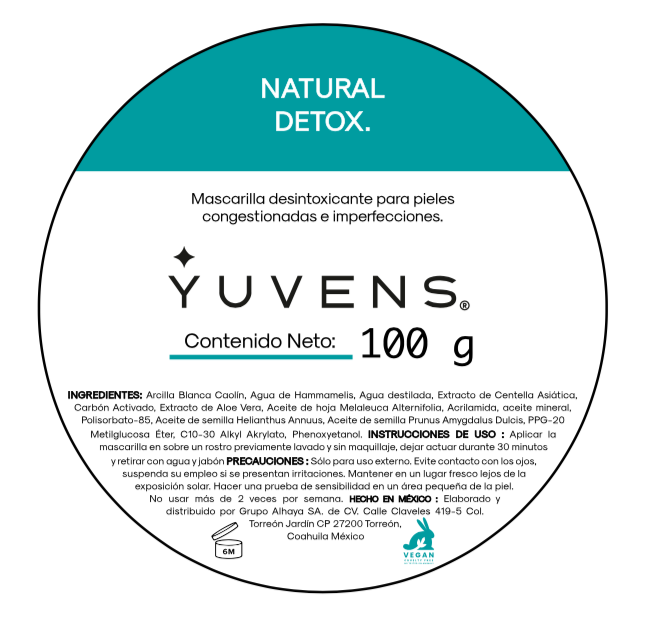 Mascarilla facial Detox