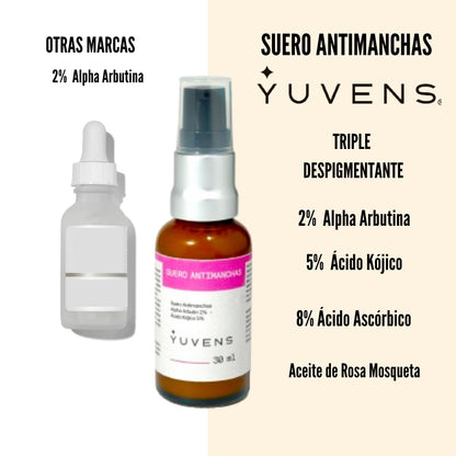 Sérum antimanchas alpha arbutina 2% + ácido kójico 5%