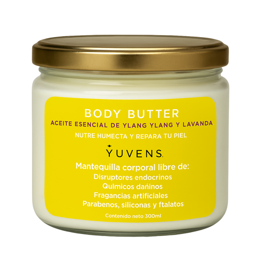 Body Butter Aceite Esencial de Ylang Ylang y Lavanda (Mantequilla Corporal)
