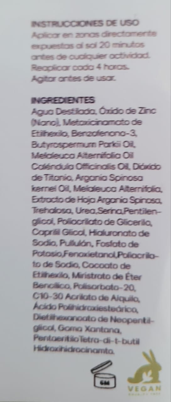 Protector Solar Hidratante con Aceite de Árbol de Té 80 ml