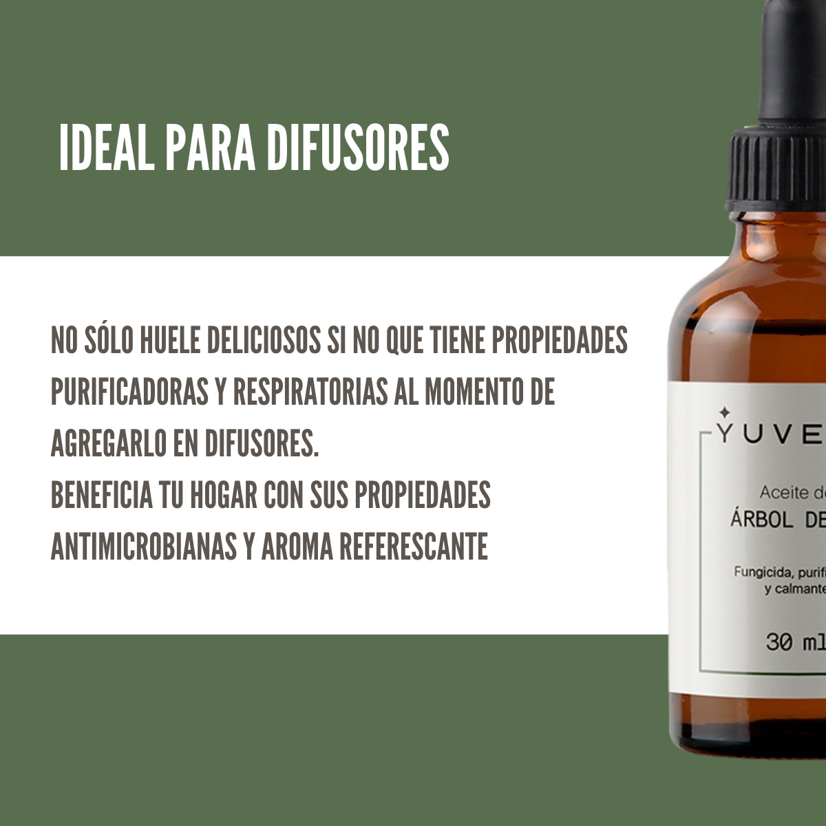 Aceite de Árbol de Té 100% puro, fungicida natural
