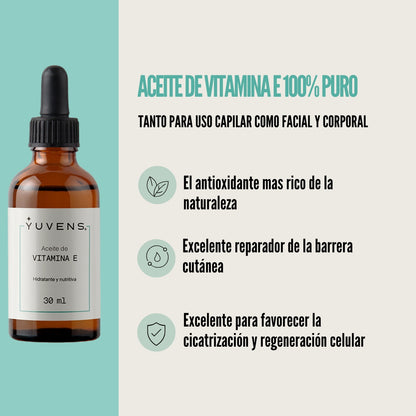 Aceite puro de Vitamina E (tocopherol) 100% puro uso tópico