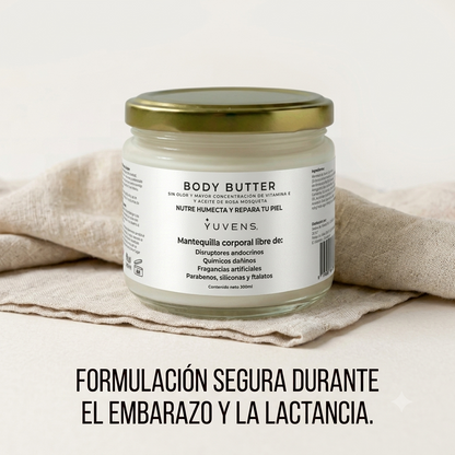 Body Butter Sin Olor (Mantequilla Corporal) Prevención de Estrías Embarazo