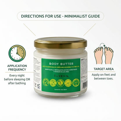 Body Butter Regeneradora de pies y Hongos en las uñas