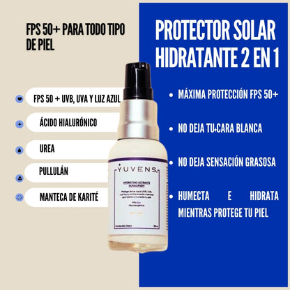 Protector Solar Hidratante 2 en 1 para todo tipo de piel-30 ml- Pocket size