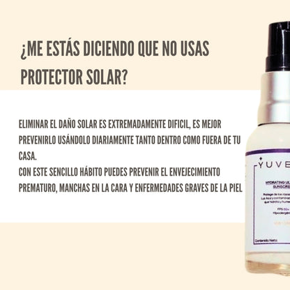 Protector Solar Hidratante 2 en 1 para todo tipo de piel-30 ml- Pocket size