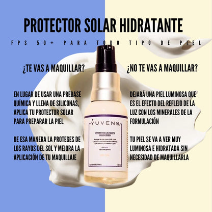 Protector Solar Hidratante 2 en 1 para todo tipo de piel-30 ml- Pocket size