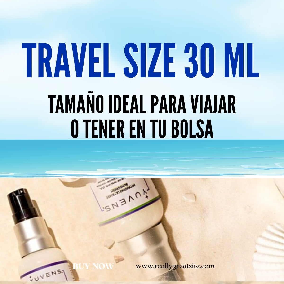 Protector Solar Hidratante 2 en 1 con Tea Tree Oil- 30 ml- Pocket Size