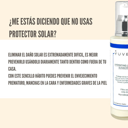 Protector Solar Facial Hidratante 50+ - Hydrating Ultimate Sunscreen