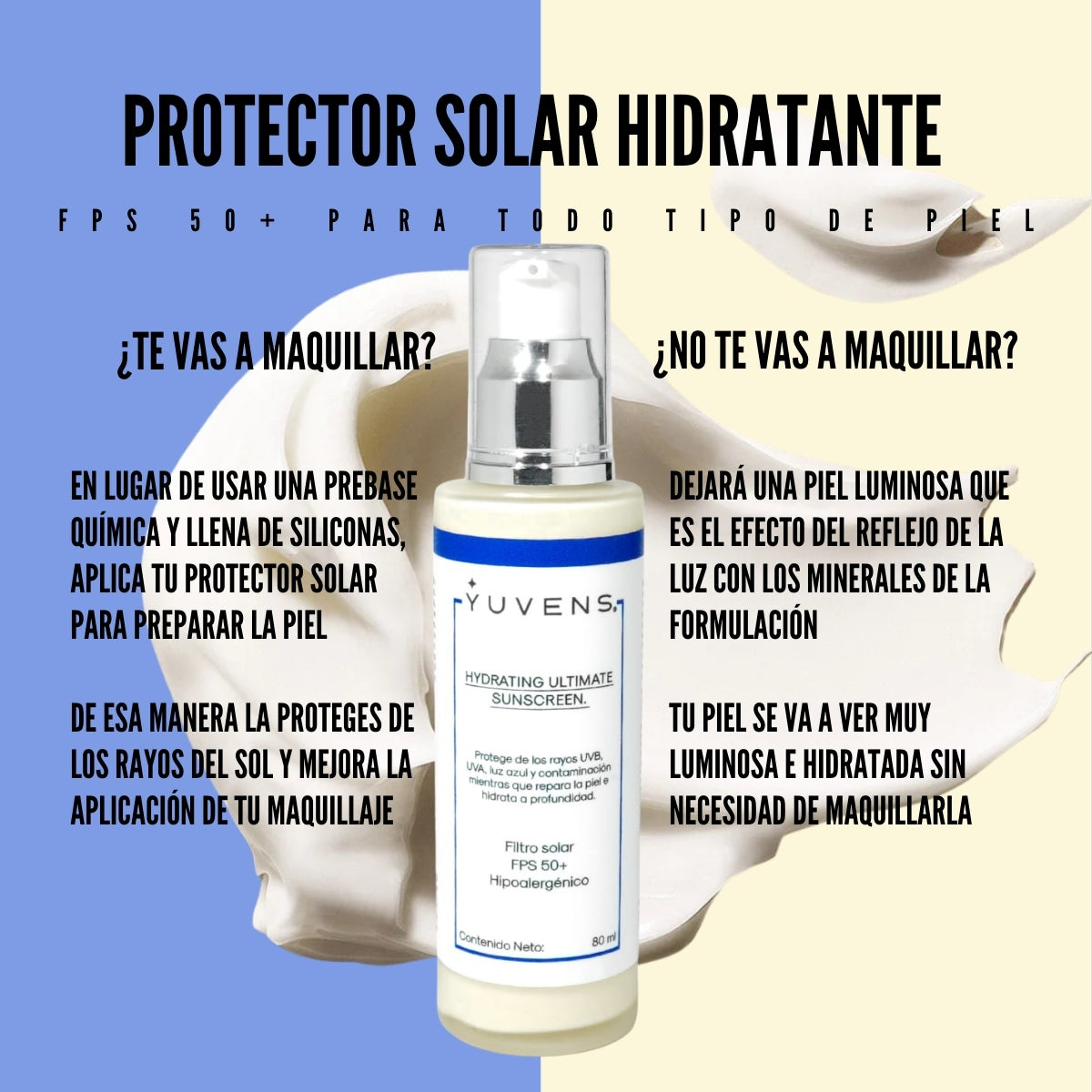 Protector Solar Facial Hidratante 50+ - Hydrating Ultimate Sunscreen