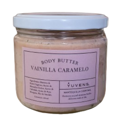 Body Butter Vegana olor vainilla caramelo (mantequilla corporal)