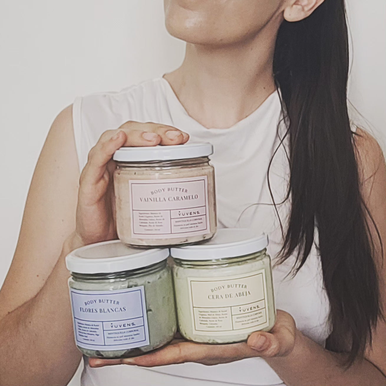 Body Butter Vegana olor Flores Blancas (mantequilla corporal)