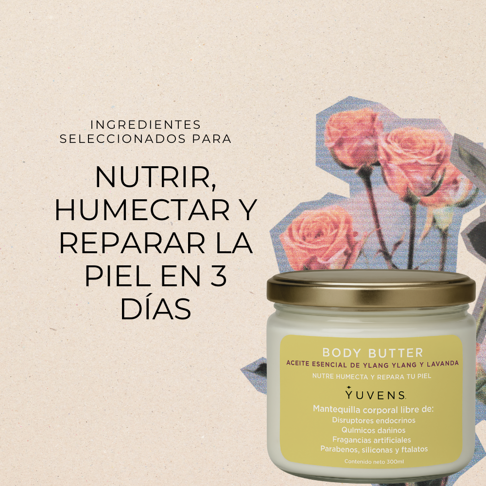 Body Butter Aceite Esencial de Ylang Ylang y Lavanda (Mantequilla Corporal)