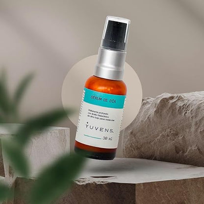 Sérum facial dia - ácido hialurónico 3% Colágeno, Elastina, Vitamina E, Aceite de Rosa Mosqueta y Aceite de Jojoba 30 ml
