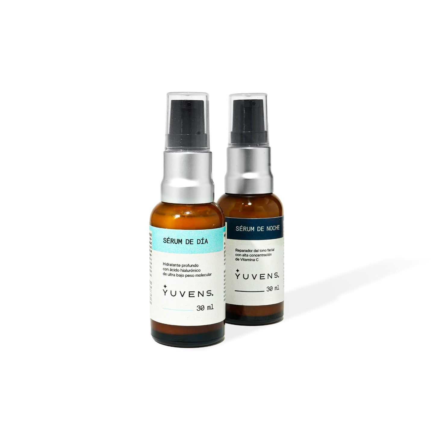 Kit sérum facial dia y noche - ácido hialurónico, colágeno y vitamina C