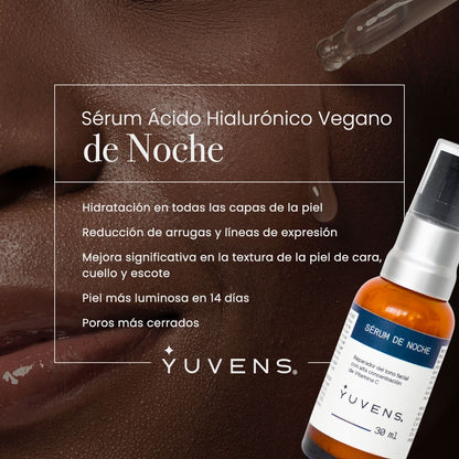 Kit sérum facial dia y noche - ácido hialurónico, colágeno y vitamina C