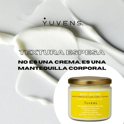Body Butter Aceite Esencial de Ylang Ylang y Lavanda (Mantequilla Corporal)