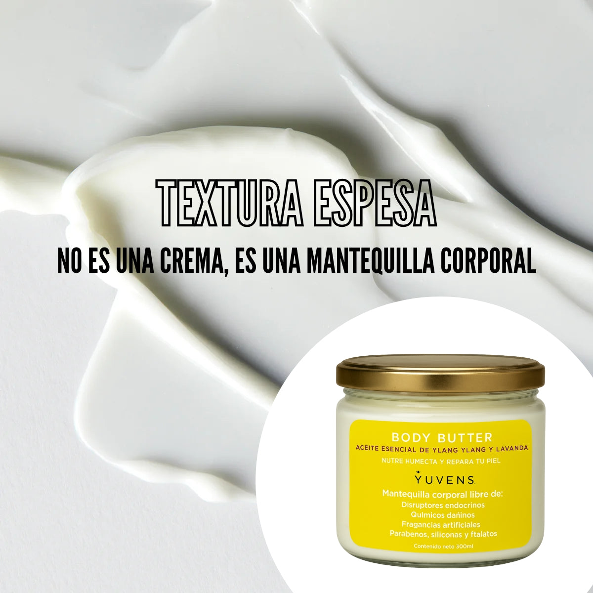 Body Butter Aceite Esencial de Ylang Ylang y Lavanda (Mantequilla Corporal)